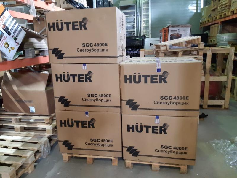 Отгрузка снегоуборщиков Huter Отгрузка снегоуборщиков Huter
