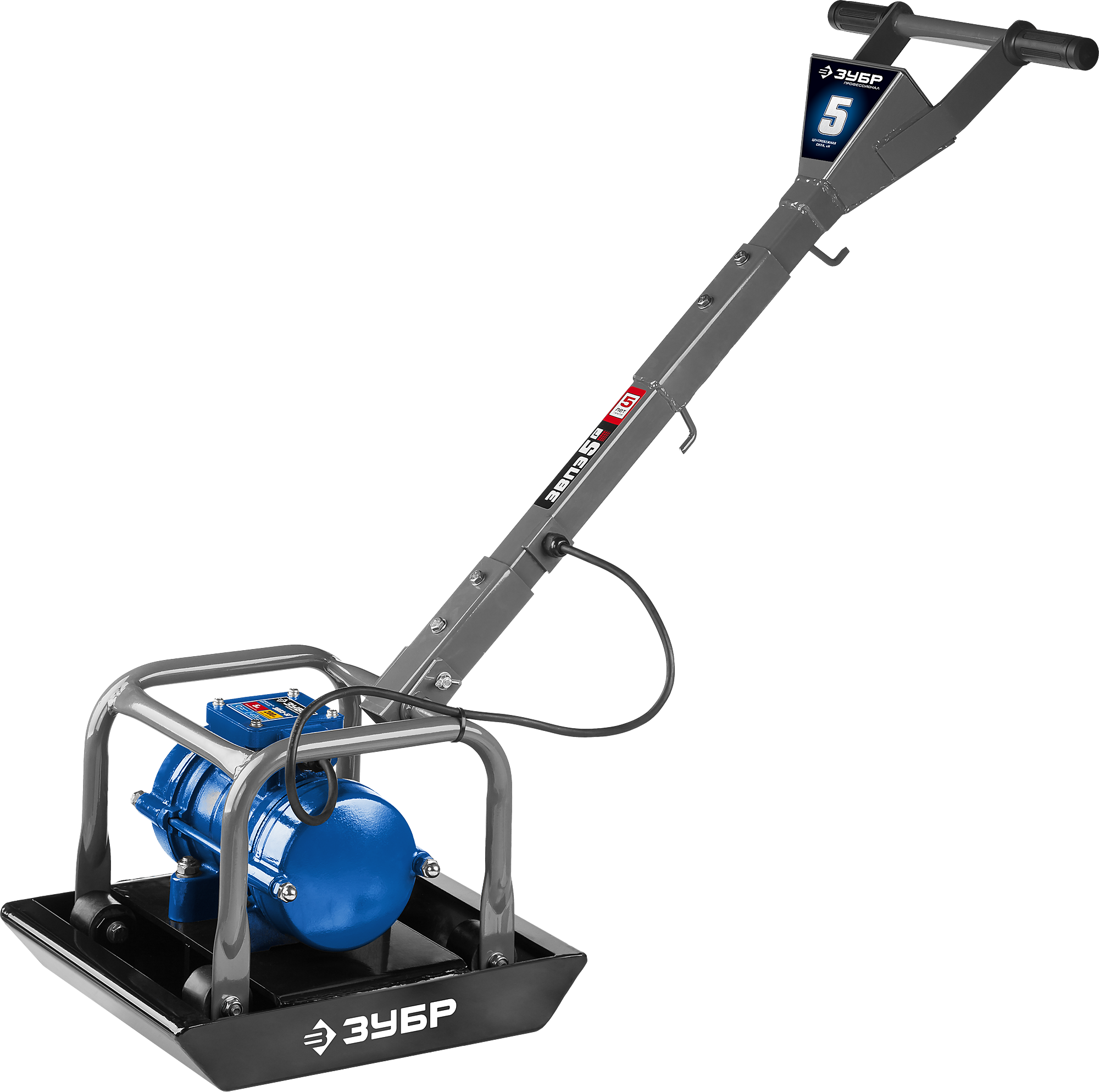 Виброплита нереверсивная электрическая ЗУБР ЗВПЭ-5 Г - 40 кг