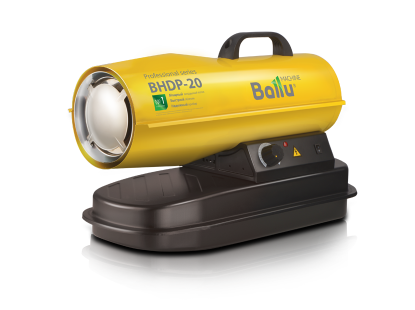 Нагреватель жидкотопливный 20 кВт прямой нагрев (590 м.куб./ч) BHDP-20 BALLU