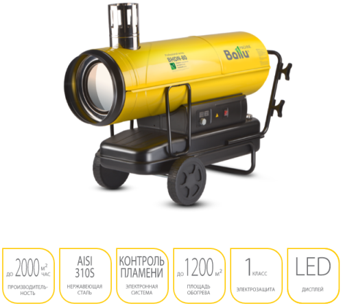 Тепловая пушка дизельная Ballu BHDN-80 (непрямой нагрев)